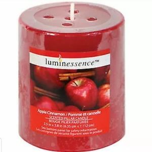 Apple-Cinnamon Scented Pillar Candle ~Quantity Pri